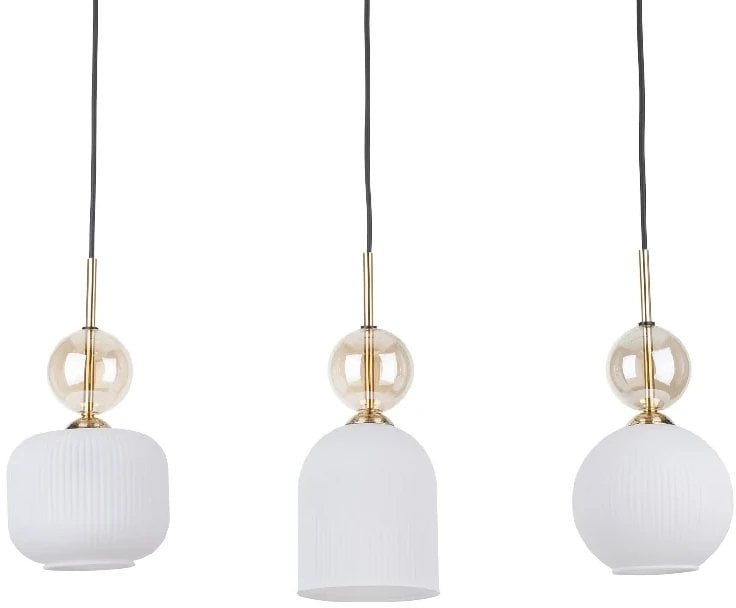 Żyrandol do jadalni nad stół Sophia Cognac 11591 na belce beżowy