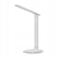 Lampy stojące - Lampka Nocna Led Biurkowa Z Podstawką Na Telefon Biała 869 - miniaturka - grafika 1