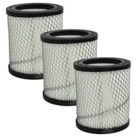 Filtry do odkurzaczy - vhbw 3x Filtry do odkurzacza kompatybilne z odkurzaczem PowerPlus 300, POWX300, 300B Ash - Filtr HEPA Srebrny Biały biały/srebrny - miniaturka - grafika 1