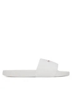 Calvin Klein Jeans Japonki Slide Monogram Wn Logo Ck YW0YW01967 Biały - Klapki i japonki damskie - miniaturka - grafika 1