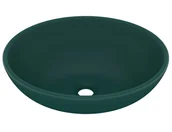 Umywalki - Zielona umywalka nablatowa - Feriks - miniaturka - grafika 1