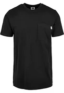 Koszulki męskie - Urban Classics Męski T-shirt z bawełny ekologicznej 2-pak Organic Cotton Basic Pocket Tee, górna część dla mężczyzn z kieszenią na piersi po 1x czarny i 1x biały, rozmiary S - 5XL - miniaturka - grafika 1
