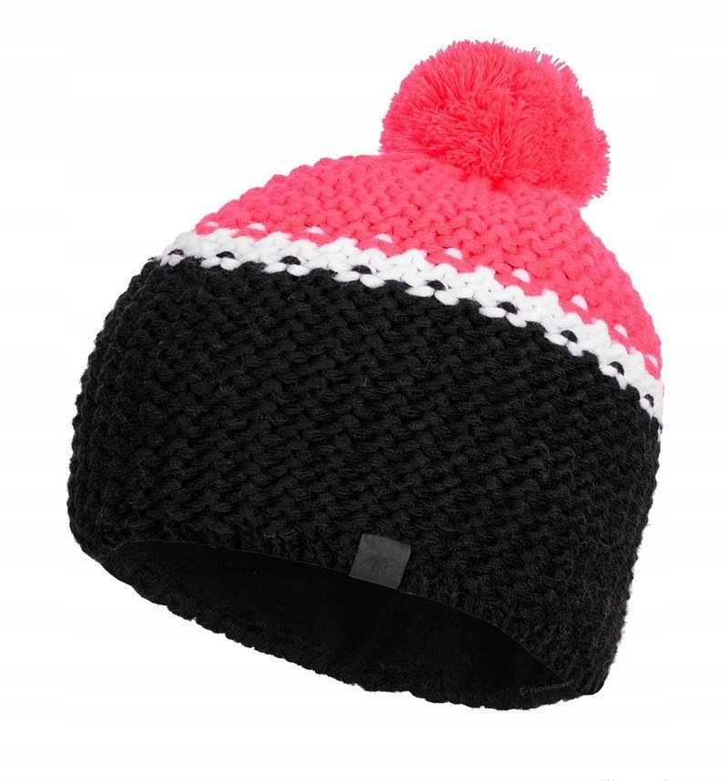 4F GRUBA WEĹNIANA CZAPKA ZIMOWA CAD013 / rozm M