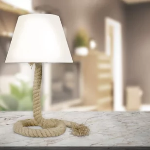 Näve Rope tekstylna lampa stołowa ze stopą z liny - Lampy stojące - miniaturka - grafika 1