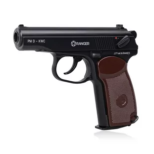 Pistolet wiatrówka RANGER PM Diabolo KWC kal. 4,5 2x6 strz. FULL METAL CO2 (AAKCPD441AZB) - Zabawki militarne - miniaturka - grafika 1