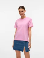 Koszulki i topy damskie - Vero Moda Koszulka w kolorze jasnoróżowym - miniaturka - grafika 1