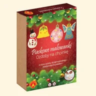 Zabawki kreatywne - Piaskowe Malowanki Ozdoby na choinkę Bałwanek - zabawka - miniaturka - grafika 1