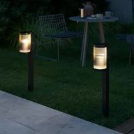 Lampy ogrodowe - Słupek ogrodowy Coupar Garden z aluminium, czarny - miniaturka - grafika 1