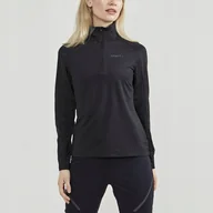 Bluzy damskie - Damska Bluza CORE GAIN MIDLAYER W BLACK L - miniaturka - grafika 1