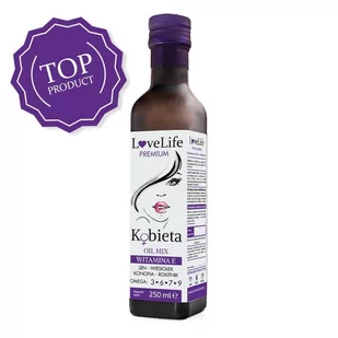 LoveLife Kobieta Premium - Kompozycja olejów - Włosy, Skóra, Paznokcie [Pojemność: 250 ml] - Zdrowa żywność - miniaturka - grafika 1