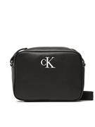 Torebki damskie - Calvin Klein Jeans Torebka Minimal Monogram Camera Bag18 K60K610683 Czarny - miniaturka - grafika 1