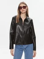 Kurtki damskie - Calvin Klein Kurtka z imitacji skóry K20K206311 Czarny Relaxed Fit - miniaturka - grafika 1