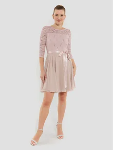 Swing Sukienka koktajlowa 77761210 Różowy Regular Fit - Sukienki - miniaturka - grafika 1