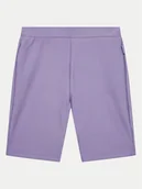 Spodenki damskie - 4F Szorty sportowe 4FJWSS24TTIGF134 Fioletowy Slim Fit - miniaturka - grafika 1