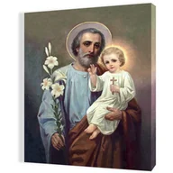 Ikony i obrazy sakralne - Obraz religijny na płótnie Święty Józef - miniaturka - grafika 1