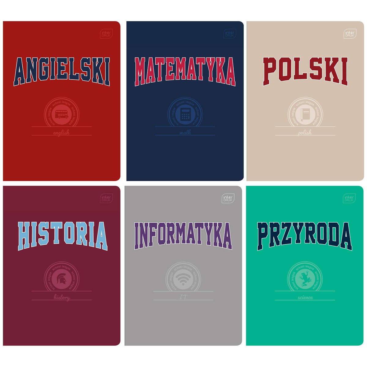 6x ZESZYTY PRZEDMIOTOWE A5, 60 kartek DO KLASY CZWARTEJ (4), w tym przyroda