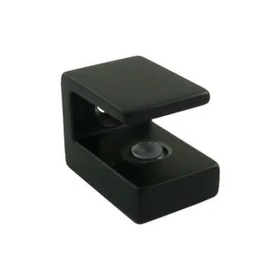Podpórka uchwyt do półki szklanej 6-10,5mm Czarna - Meble modułowe i akcesoria - miniaturka - grafika 1