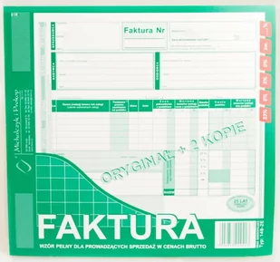 Michalczyk&Prokop 148-2E Faktura pełna sprzedaż w cenach brutto 23 A4 (o+2k) MICHALCZYK - Druki akcydensowe - miniaturka - grafika 1