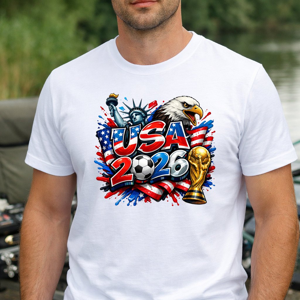 Koszulka WORLD CUP 2026 USA kolor biały rozmiar XS
