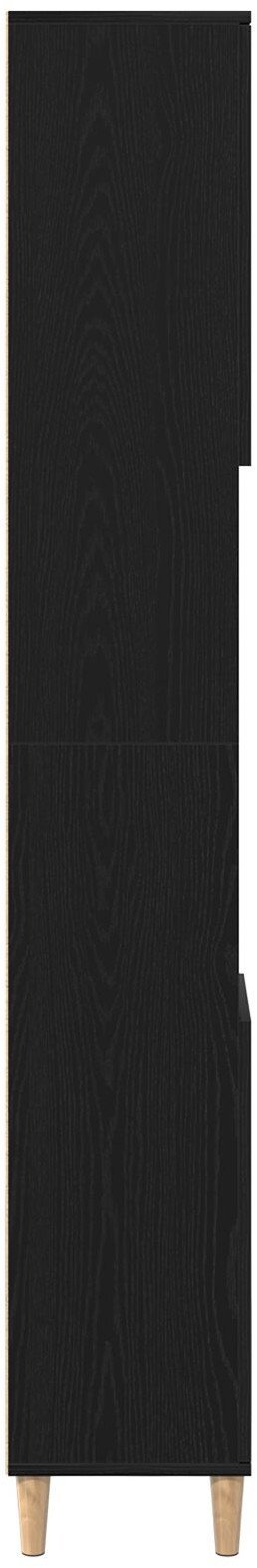 Szafka łazienkowa Czarny Dąb 30x30x190 cm Z materiału drewnopochodnego