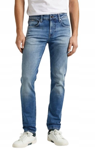 PEPE JEANS SPODNIE JEANSOWE NIEBIESKIE MĘSKIE 34/34 0A1A4_A* 34/34 0_1