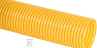 Rury - Kaczmarek Rura drenarska PVC DN/OD 100x91, zwój 50m, SN4, typ UP (bez otworów perforacyjnych), falista, kolor żółty - miniaturka - grafika 1