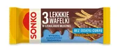 Batoniki - Sonko 3 Lekkkie wafelki w czekoladzie mlecznej bez dodatku cukru 36 g - miniaturka - grafika 1