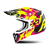 Kaski motocyklowe - Kask Cross Airoh Strycker XXX RóżowyXL - miniaturka - grafika 1