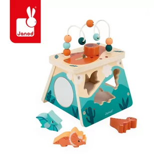 Janod, Wielofunkcyjny wulkan edukacyjny Dinozaury - Łamigłówki - miniaturka - grafika 1