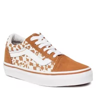 Buty dla dziewczynek - Tenisówki Vans Uy Old Skool VN0A5AOABF21 Brown/True White - miniaturka - grafika 1