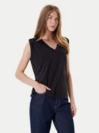 Bluzki damskie - Guess Bluzka W5YP52 KCYW2 Czarny Regular Fit - miniaturka - grafika 1