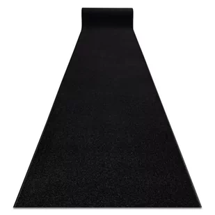 Jednolity chodnik DYWANY ŁUSZCZÓW KARMEL Gładki, jednokolorowy czarny 100 cm, 100x450 cm - Dywany - miniaturka - grafika 1