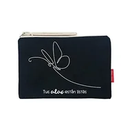 Kosmetyczki, organizery i kuferki - hello-bags Damski N-002-tusalas kosmetyczka/portfele, czarny, średni, czarny, m - miniaturka - grafika 1