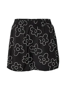 Urban Classics Damskie szorty AOP Viscose Resort, Blackflower, Czarny kwiat, 3XL - Spodenki damskie - miniaturka - grafika 1