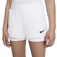 Spodenki damskie - NIKE Dziewczęce G NKCT DF VCTRY SHRT szorty, białe/czarne, M - miniaturka - grafika 1