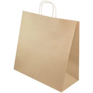 Torby i wózki na zakupy - Torba na zakupy papierowa ekologiczna 40x18x39 cm - miniaturka - grafika 1
