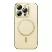 Etui i futerały do telefonów - Zestaw Etui Baseus Glitter Magnetic do iPhone 14 Pro (złote) - miniaturka - grafika 1