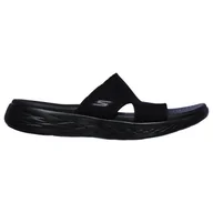 Klapki i japonki damskie - Klapki Skechers ON-The-GO 600 - Oceanside W 140003-BBK czarne - miniaturka - grafika 1