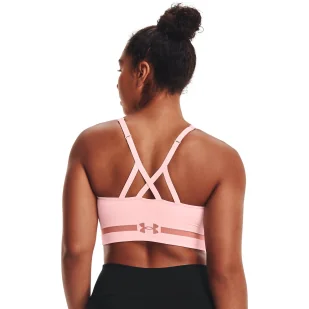 Biustonosz sportowy Under Armour Seamless Low Long Bra - Bielizna sportowa damska - miniaturka - grafika 5