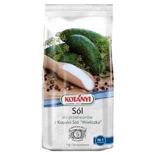 Kotanyi Sól niejodowana do przetworów z "Kopalni Wieliczka" 1kg - Sól - miniaturka - grafika 1