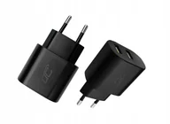 Ładowarki do telefonów - Ładowarka LTC Ładowarka sieciowa LTC QC 20W 2xUSB-A czarna - miniaturka - grafika 1