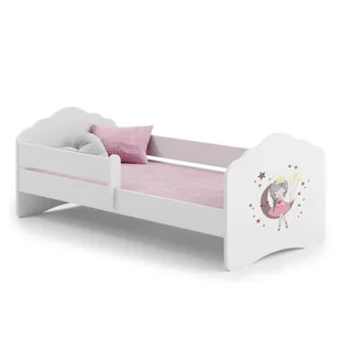Łóżko dziecięce FALA z barierką 160x80 Śpiąca księżniczka - Łóżka dla dzieci i młodzieży - miniaturka - grafika 1