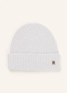 Tommy Hilfiger Kaszmirowa Czapka grau - Czapki damskie - miniaturka - grafika 1