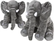 Maskotki i pluszaki - Maskotka Pluszowa SZARY SŁONIK Przytulanka Dla Dzieci 30 cm SŁOŃ - miniaturka - grafika 1