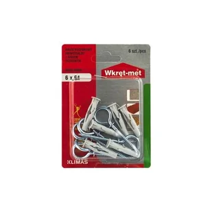 Wkręt-met Kołek uniwersalny z hakiem oczkowym 6,0 x 35 - Kołki - miniaturka - grafika 1