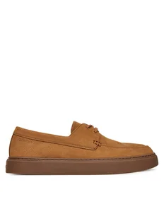 Calvin Klein Półbuty Hybrid Lace Up Boat Nu HM0HM01892 Brązowy - Półbuty męskie - miniaturka - grafika 1