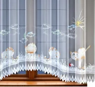 Firany - Firana żakardowa KOTKI rozm. 300x150cm polski prod. NOWY WZÓR - miniaturka - grafika 1