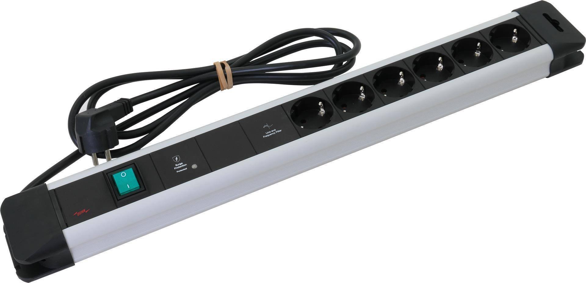 Listwa zasilająca z ochroną przepięciową i filtrem sieciowym Typ T3 3kA SFL PRO 6X 909250