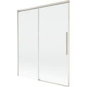 Parawany nawannowe - Mexen Rox parawan nawannowy 2-skrzydłowy rozsuwany 140 x 150 cm, transparent, nikiel szczotkowany - 8C9-140-001-97-00 - miniaturka - grafika 1