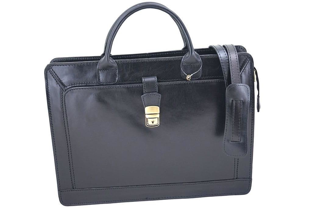 Barberini's, Aktówka męska, model 385, czarna